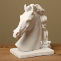 Western Style carving marble horse animal head bust sculpture statues